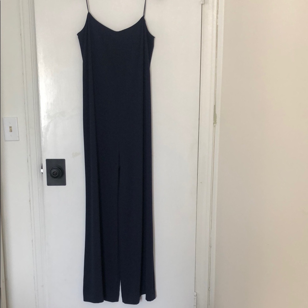 Theory Midnight Blue Wide Leg Jumpsuit - Binx